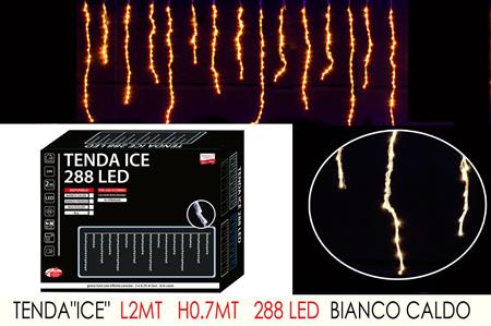 TENDA ICE  2MT LX0.7MT H C/288 LED BIANCO CALDO