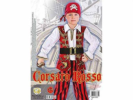 COSTUME CORSARO ROSSO BABY