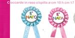 COCCARDA E'NATO CELESTE 10 CM