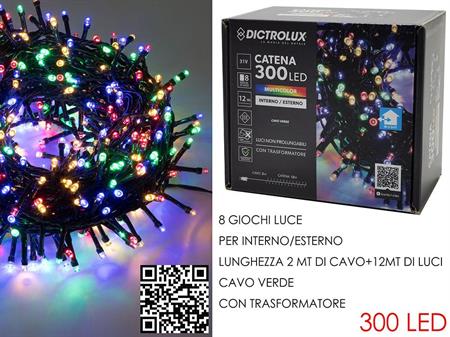 300 LUCI LED MULTIC X ESTERNO  P